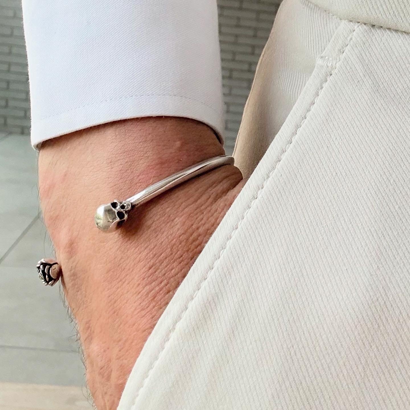 Rose & Skull Signature Bangle