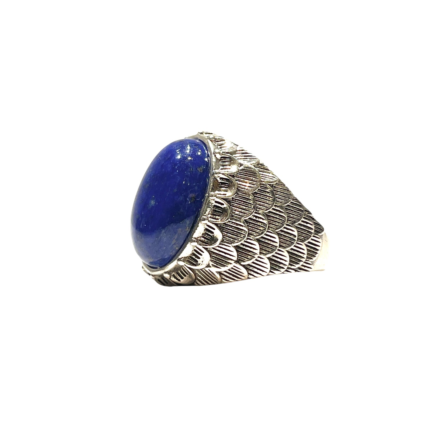 Snake scale ring stone “ Lapis Lazuli “