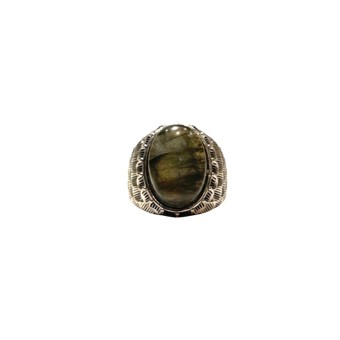 Snake scale ring stone “ Labradorite “