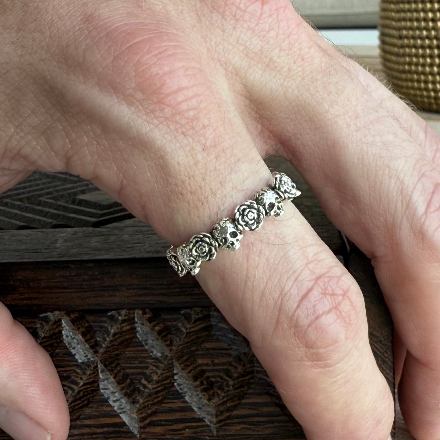 Roses & Skulls Ring