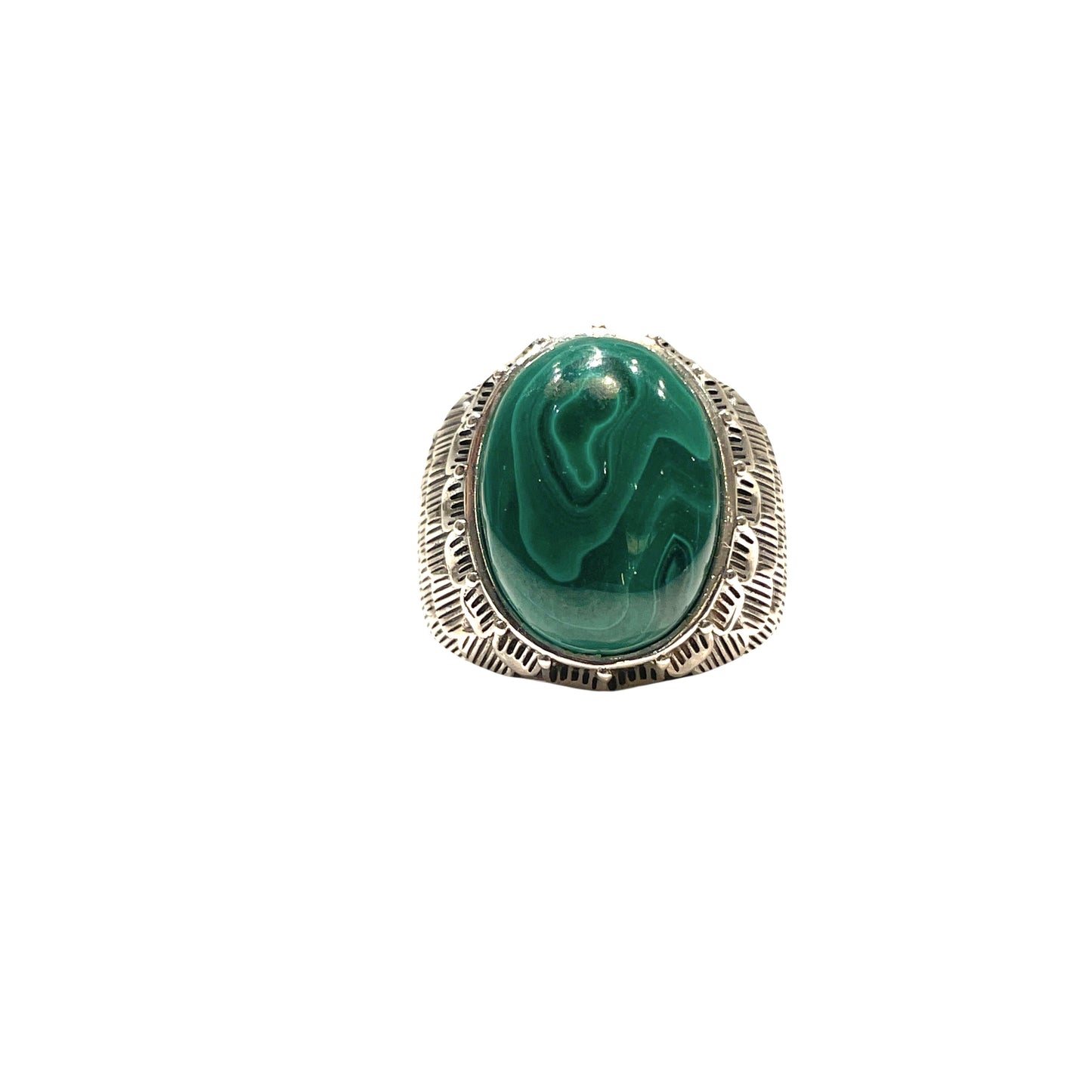 Snake scale ring stone “ malachite green “