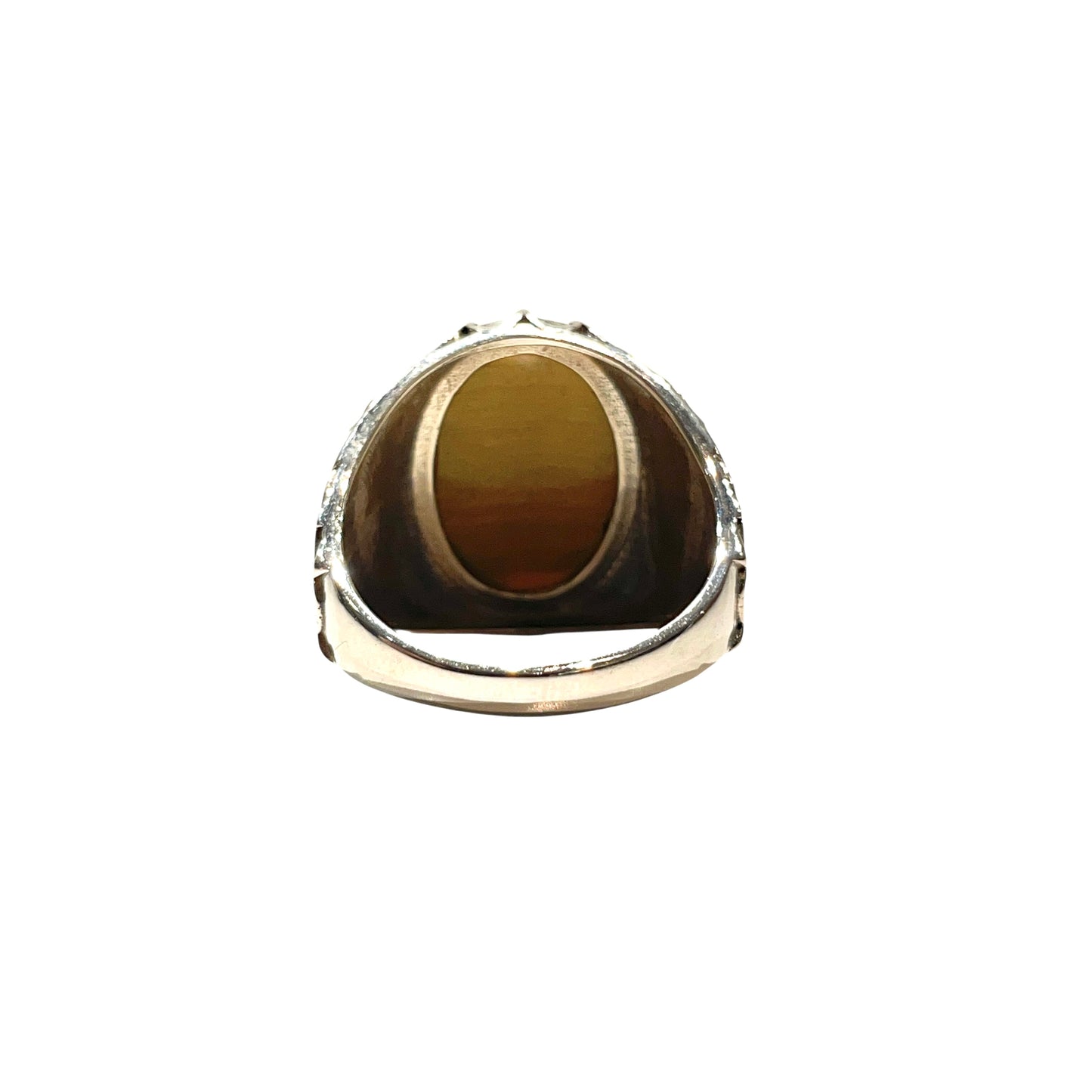 Snake scale ring stone “ Tiger Eyes ”