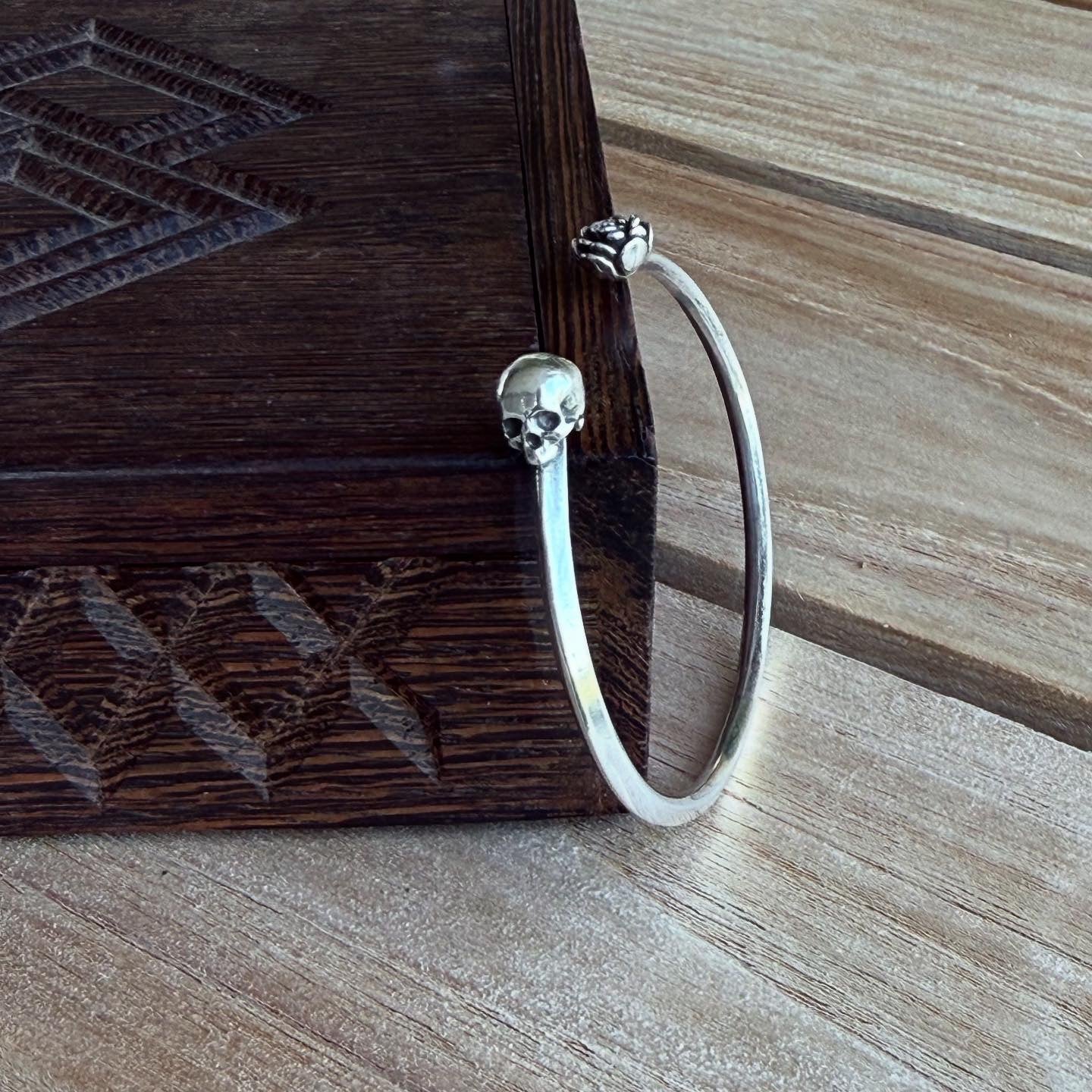 Rose & Skull Signature Bangle