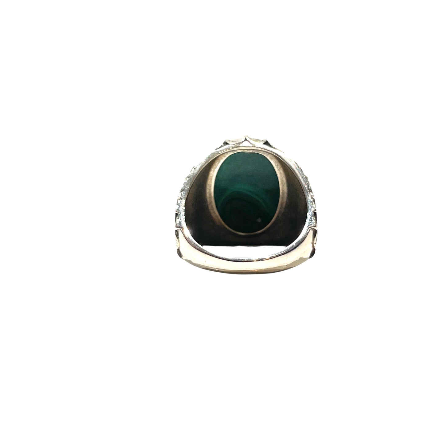 Snake scale ring stone “ malachite green “