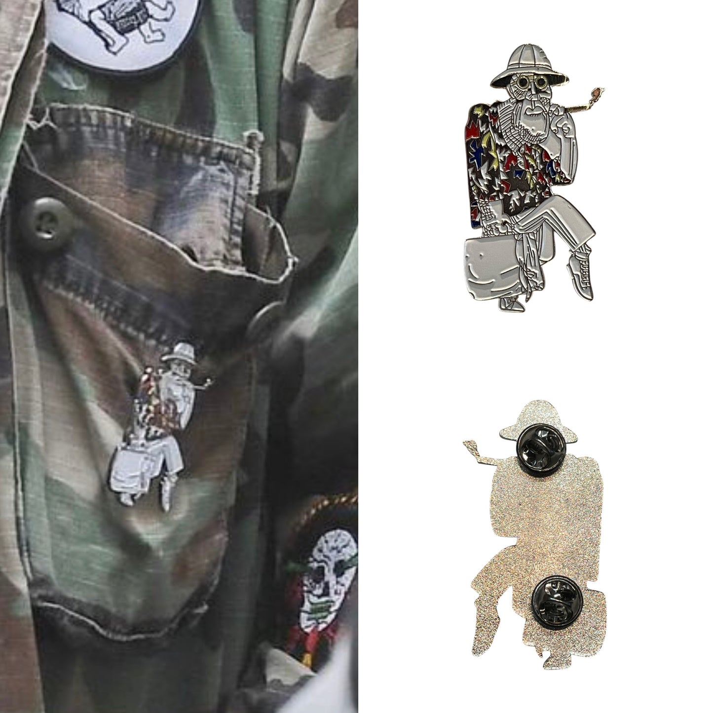 Pins badge for army JD jacket