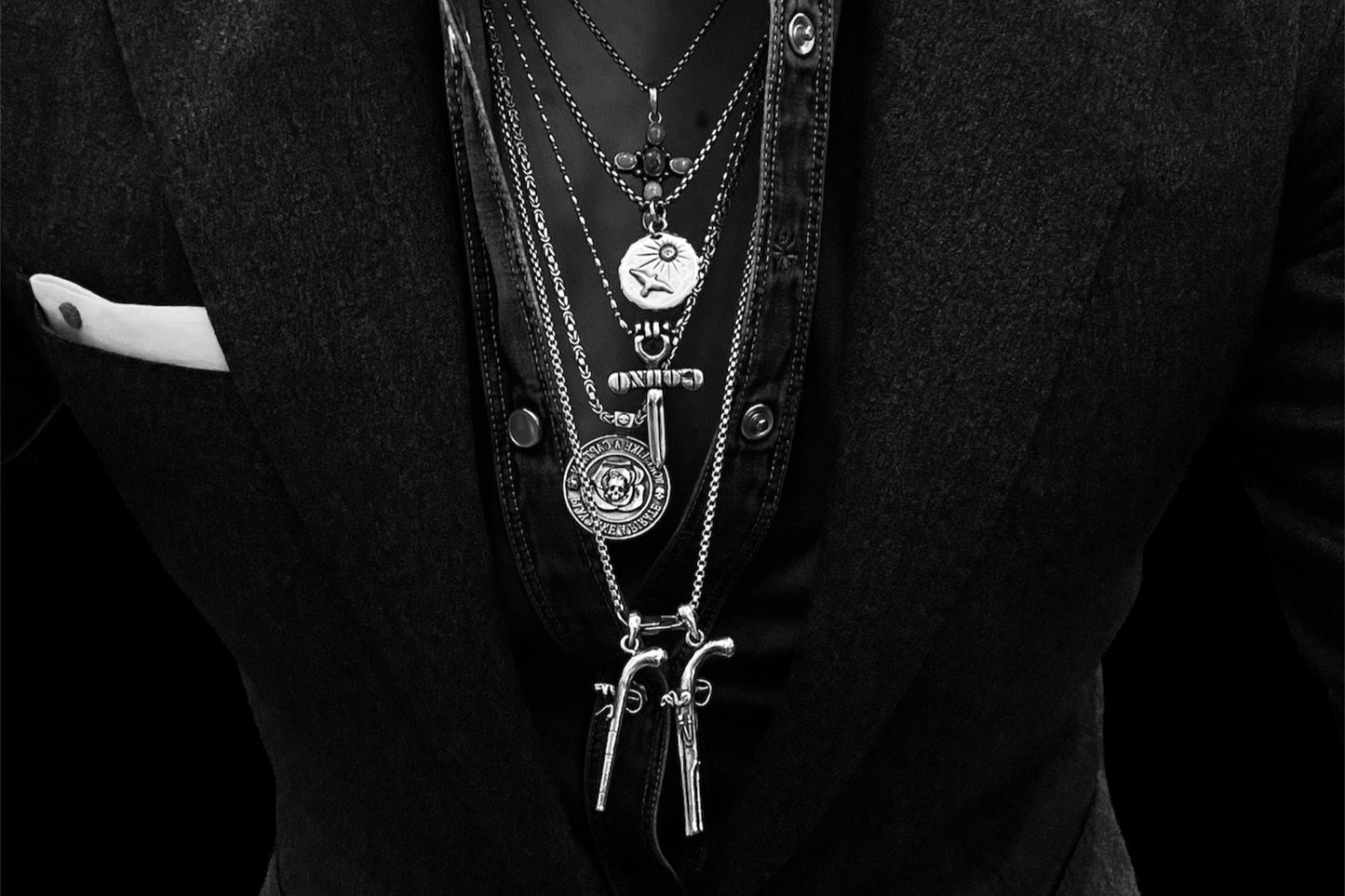 Jack Sparrow Pistols Necklace