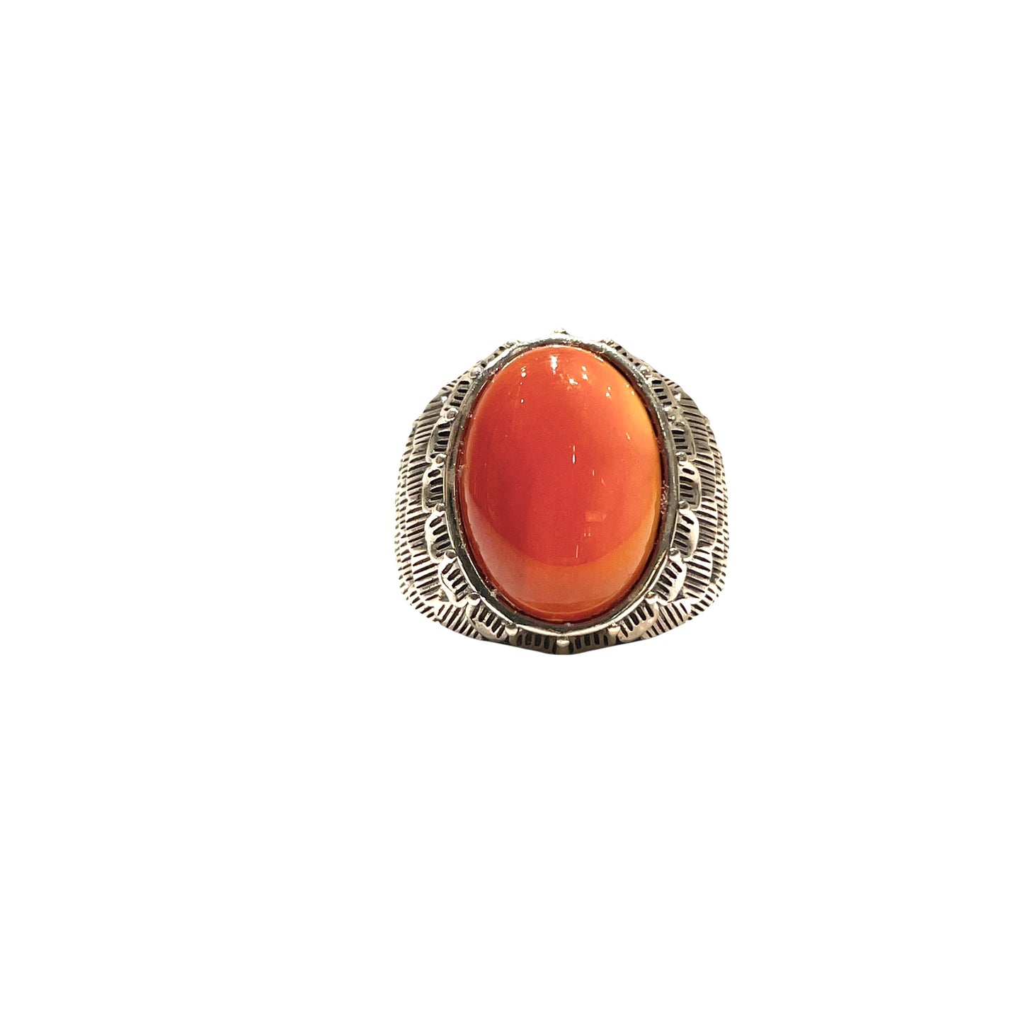 Snake scale ring stone “ red onyx “