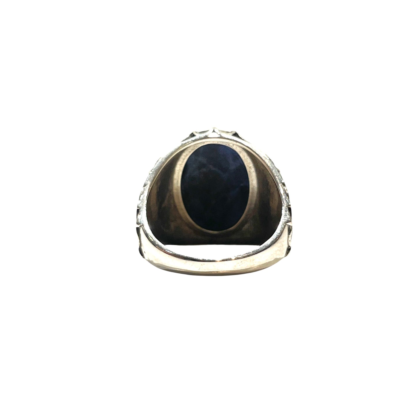 Snake scale ring stone “ Sodalite blue”
