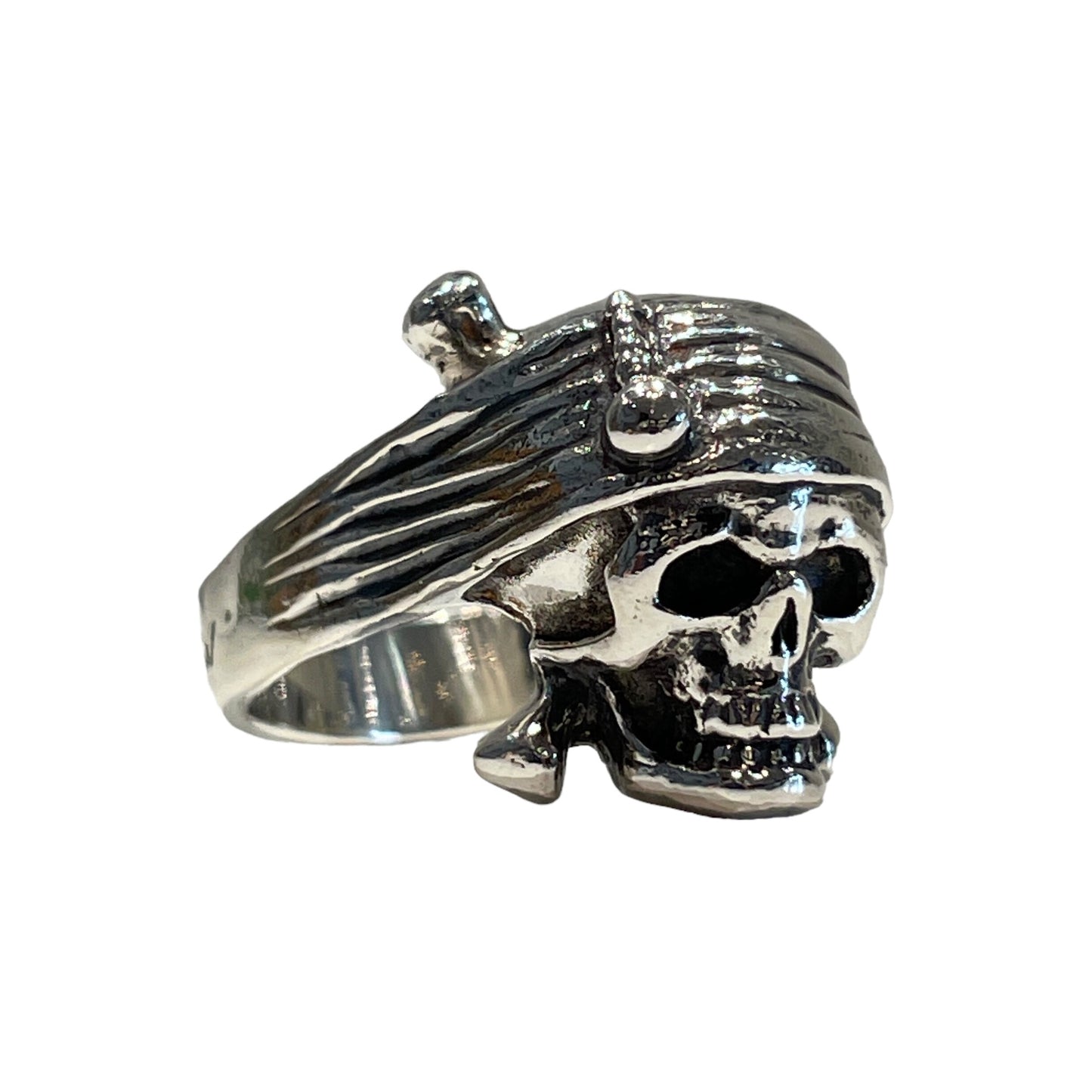 Ring Skull Captain Jack Sparrow with engraved "Capt Jack Sparrow"