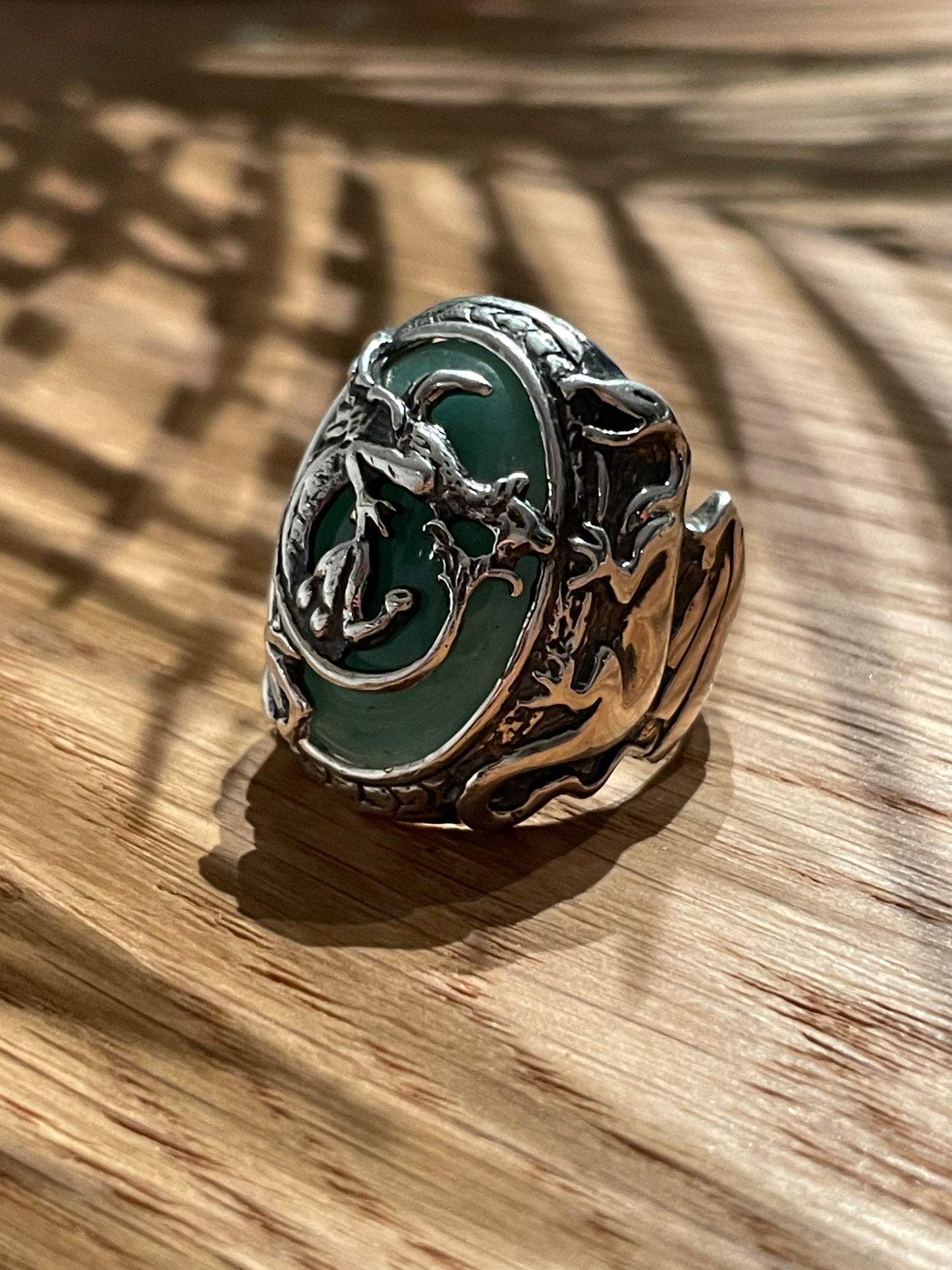 Dragon Ring Silver Captain Jack Sparrow - The Pirates of The Caribbean Series
