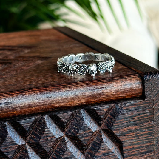 Roses & Skulls Ring