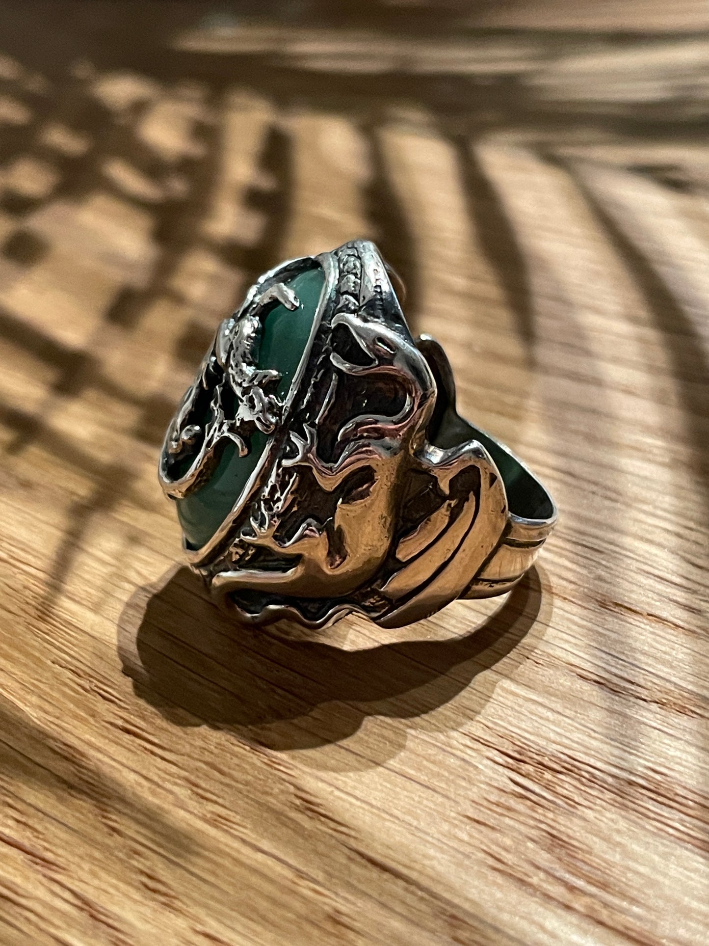 Dragon Ring Silver Captain Jack Sparrow - The Pirates of The Caribbean Series