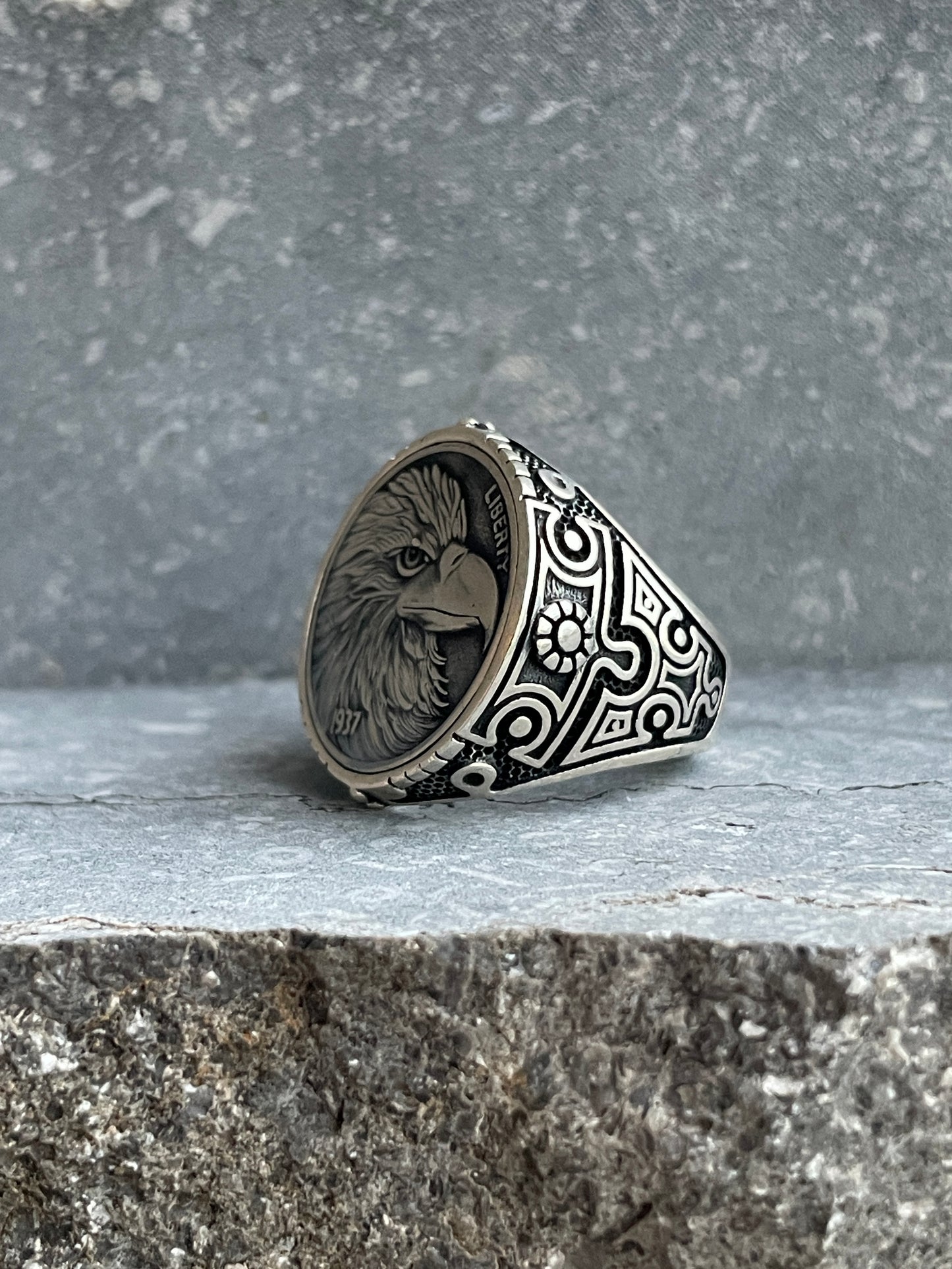 Liberty eagle ring