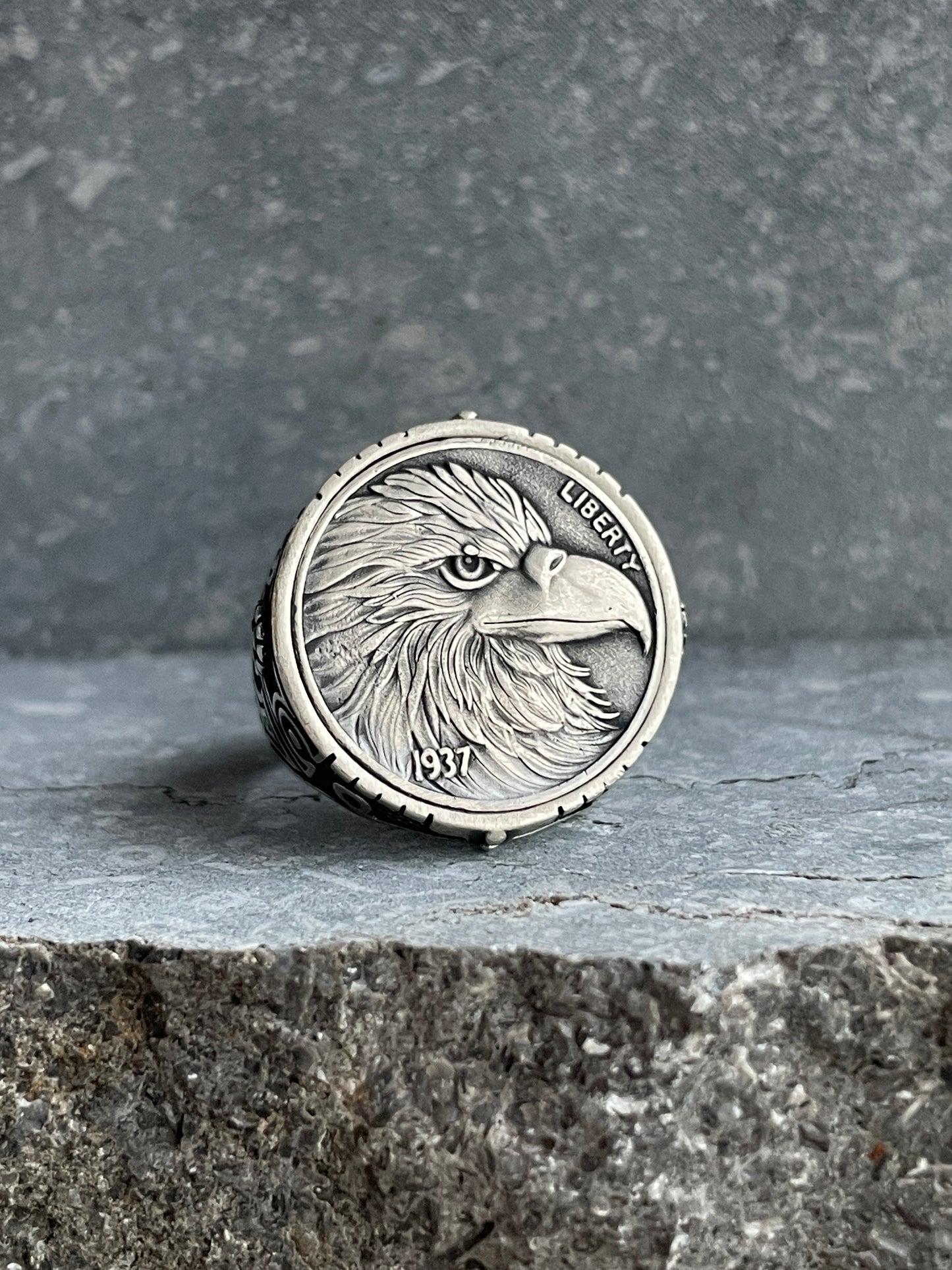 Liberty eagle ring