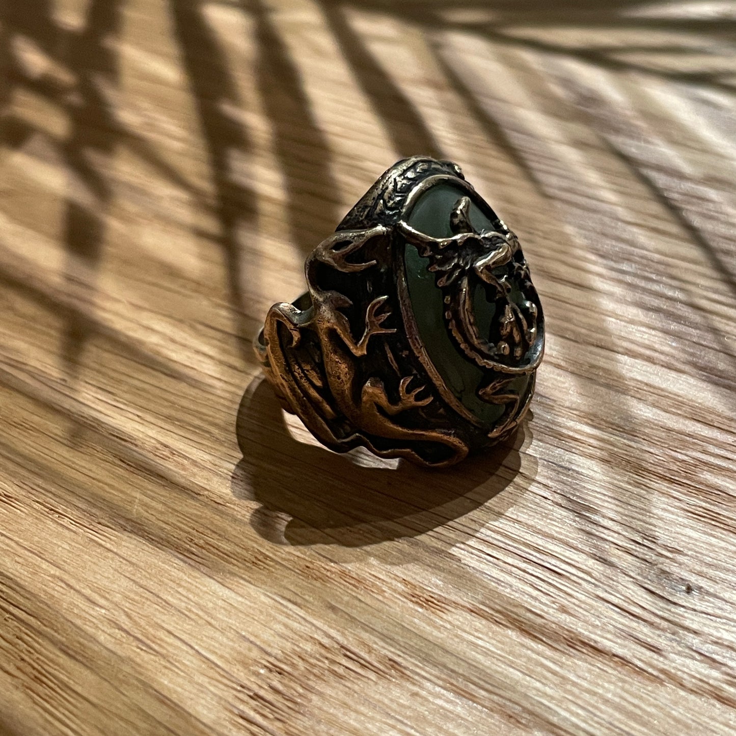 Dragon Ring Brass Captain Jack Sparrow - The Pirates of The Caribbean Series