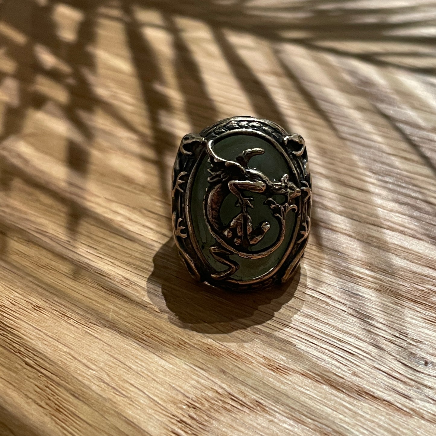 Dragon Ring Brass Captain Jack Sparrow - The Pirates of The Caribbean Series