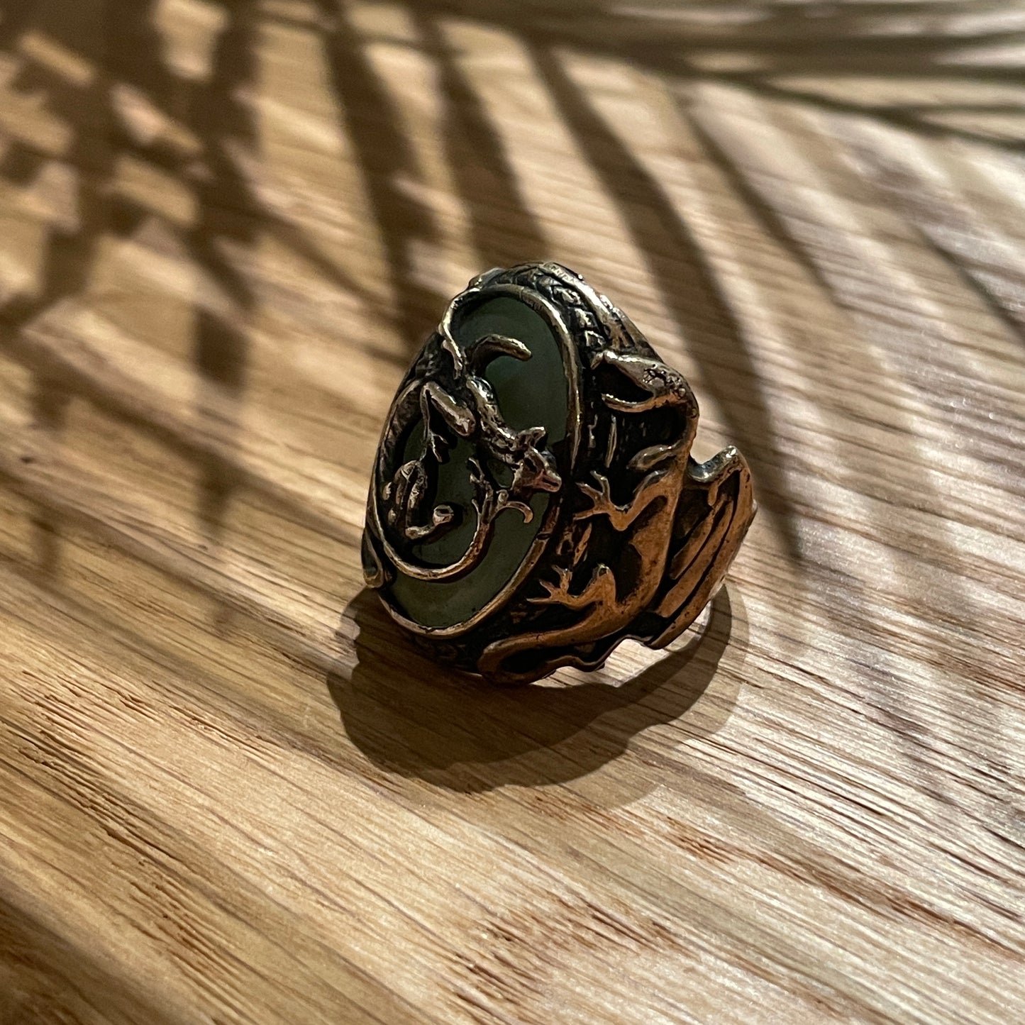 Dragon Ring Brass Captain Jack Sparrow - The Pirates of The Caribbean Series