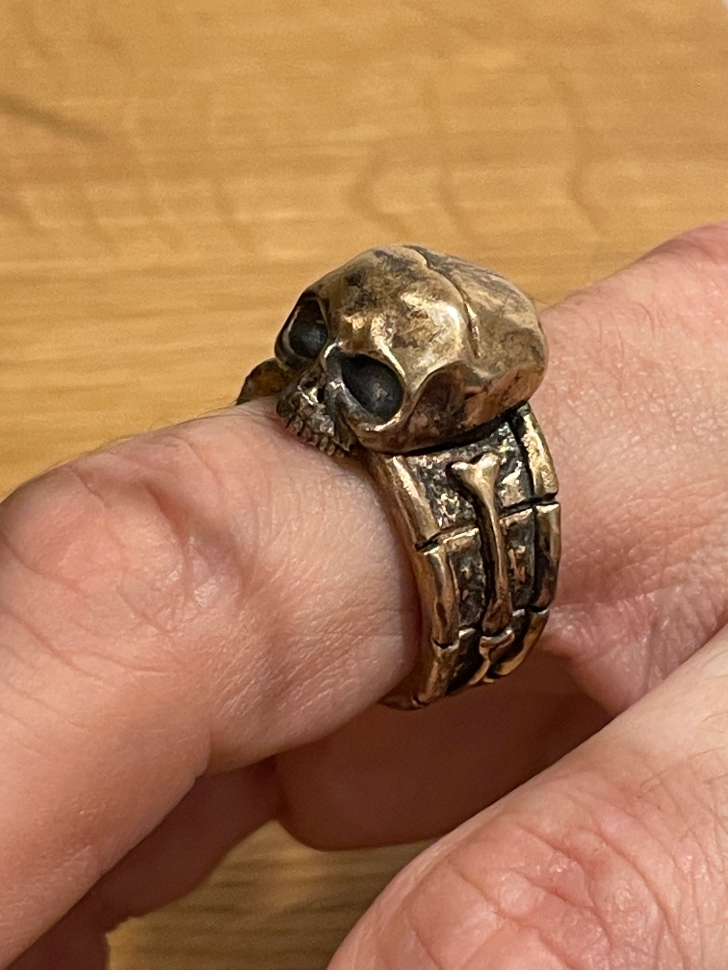 Skull Ring Brass DMTNT Captain Jack Sparrow - The Pirates of The Caribbean Series