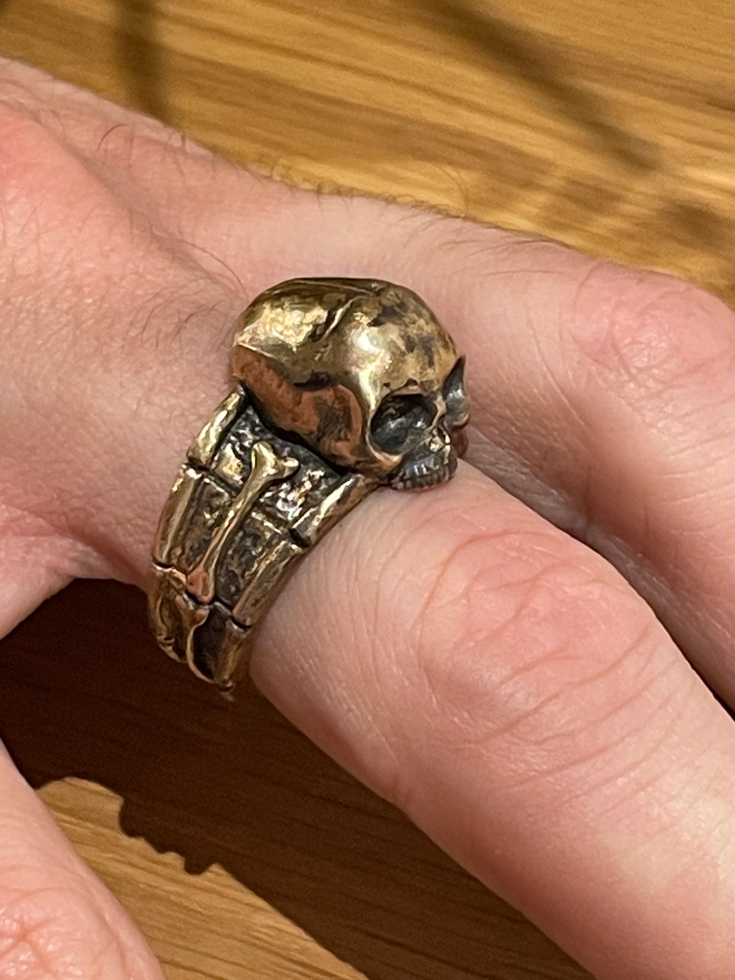 Skull Ring Brass DMTNT Captain Jack Sparrow - The Pirates of The Caribbean Series