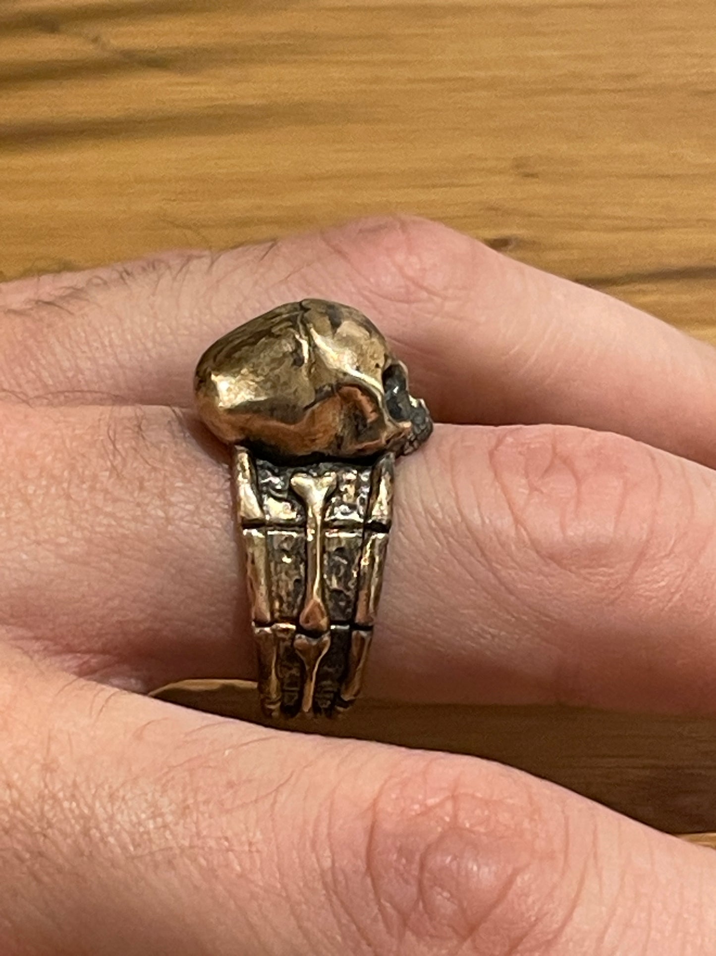 Skull Ring Brass DMTNT Captain Jack Sparrow - The Pirates of The Caribbean Series