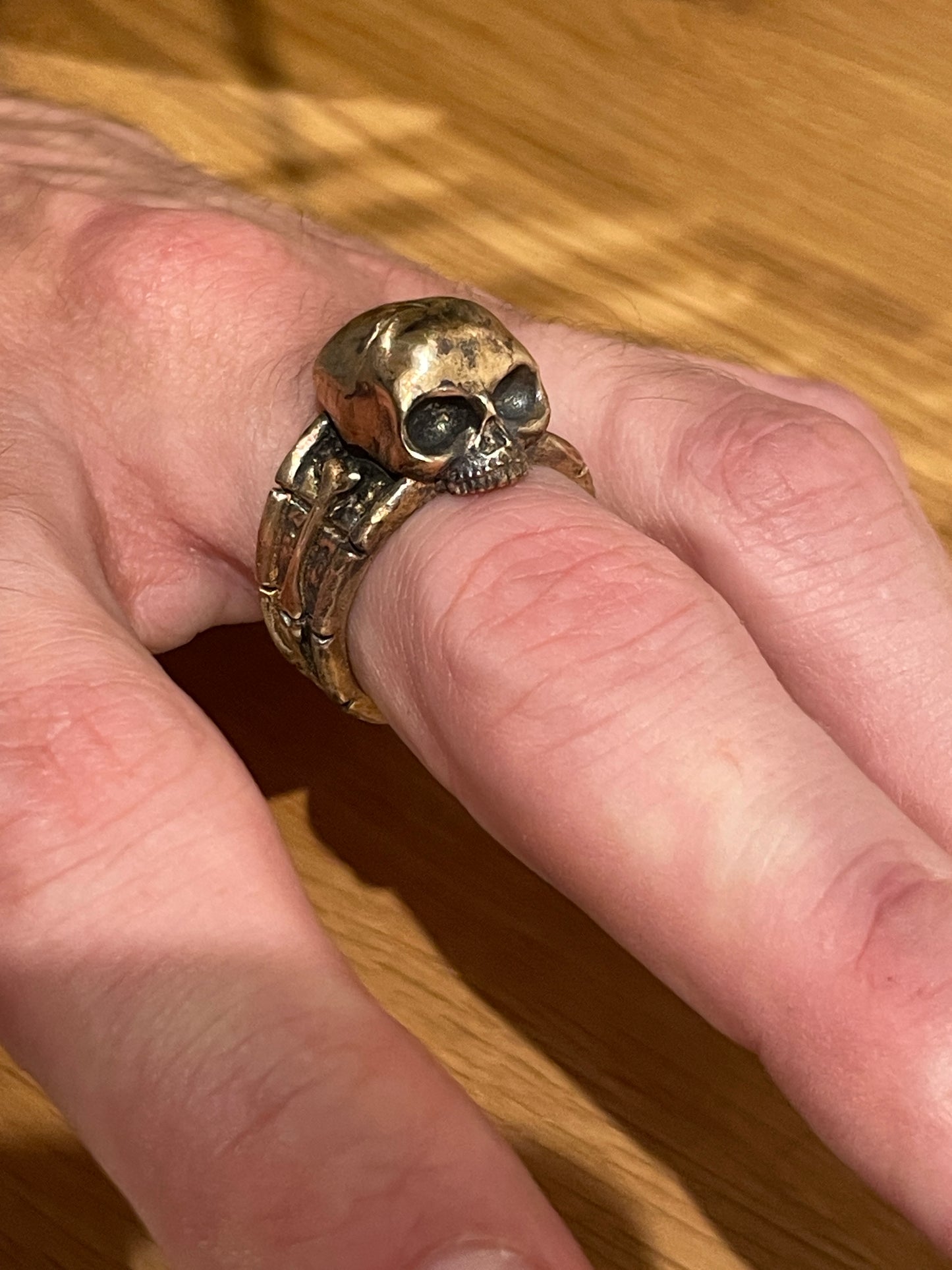 Skull Ring Brass DMTNT Captain Jack Sparrow - The Pirates of The Caribbean Series